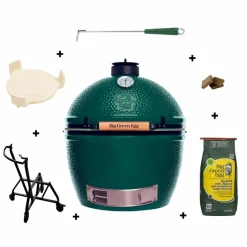 Holzkohlegrills|Big Green Egg Holzkohlegrill Set XLarge Grün