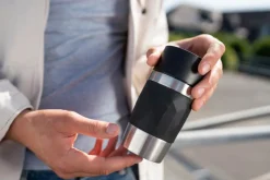 emsa Thermobecher|Kaffee & Tee-Isolierbecher Travel Mug Compact 300 ml Schwarz