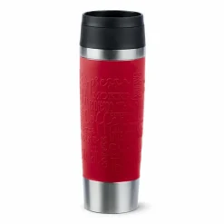 emsa Thermobecher|Kaffee & Tee-Isolierbecher Travel Mug Classic 500 ml Dunkelrot