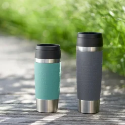 emsa Thermobecher|Kaffee & Tee-Isolierbecher Travel Mug Classic 500 ml Dunkelrot