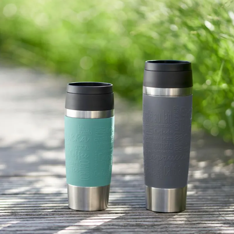 emsa Thermobecher|Kaffee & Tee-Isolierbecher Travel Mug Classic 500 ml Dunkelrot