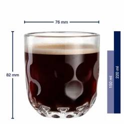 Leonardo Kaffee & Tee-Kaffeebecher Gocce 2tlg. Klar