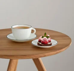 Kaffee & Tee|ASA Selection Kaffeebecher Ligne Noire Ø 8,5 cm Weiß