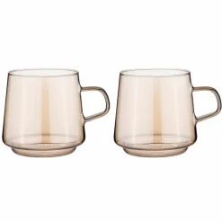 ladelle Kaffee & Tee-Kaffeebecher Oaklyn 2tlg. Gold