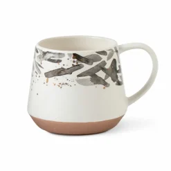 Kaffee & Tee-Kaffeebecher Striche 470 ml Rosa
