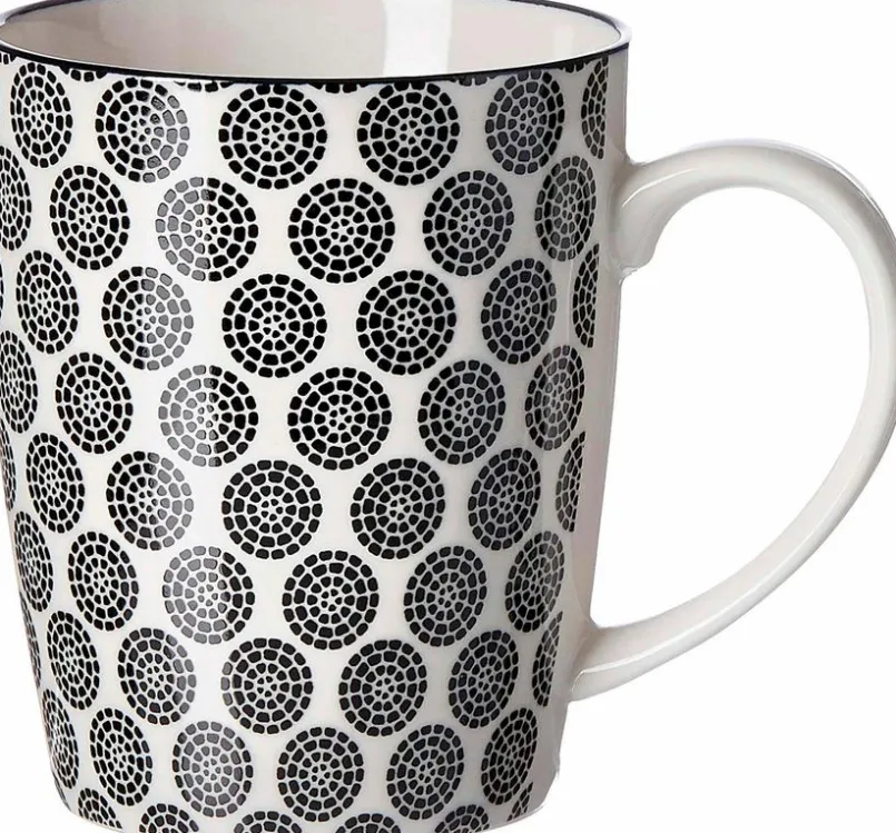 Ritzenhoff & Breker Kaffee & Tee-Kaffeebecher Takeo Circles 350 ml Schwarz