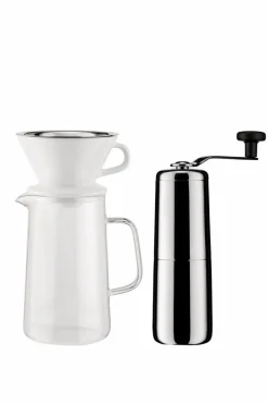 Kaffee & Tee|Alessi Kaffeebereiter Slow Coffee 4tlg. Silber