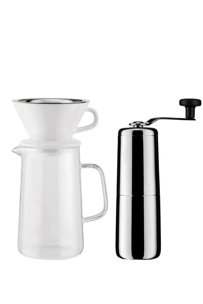 Kaffee & Tee|Alessi Kaffeebereiter Slow Coffee 4tlg. Silber