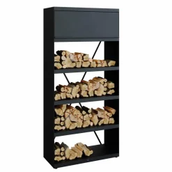 OFYR Feuerschalen|Zubehör-Kaminholzregal Wood Storage Black 100 Schwarz