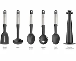 Joseph Joseph Küchenutensilien-Küchenhelfer-Set Elevate 6tlg. Schwarz