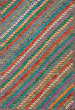 Kelim-Teppiche-Kelim Teppich Kaudani 162 x 238 cm Bunt