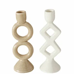 BOLTZE Kerzen & Kerzenhalter|Kerzenständer & Kerzenhalter-Kerzenleuchter Famosa 21 cm Beige