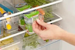 Rotho Vorratsdosen-Kühlschrank-Organizer Loft 1600 ml Klar