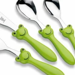 Kinderbesteck Frosch 4tlg.<Justinus Outlet
