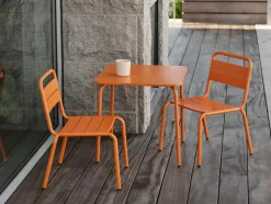 Brafab Sitzgelegenheiten|Sitzgelegenheiten-Kindergartentisch Nera 48 x 48 cm Orange