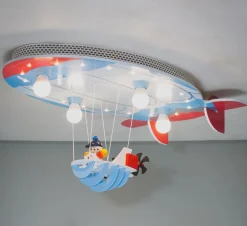 ELOBRA kids Kinderlampen|Kinderlampen-Kinderlampe Luftschiff Blau