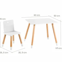 Sitzgelegenheiten|Sitzgelegenheiten|roba Baumann Kindersitzgruppe 450019WE, 3tlg. Weiß