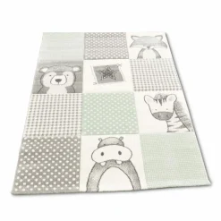 Kinderteppiche|Kinderteppiche-Kinderteppich Kids 133 x 190 cm Grün / Grau