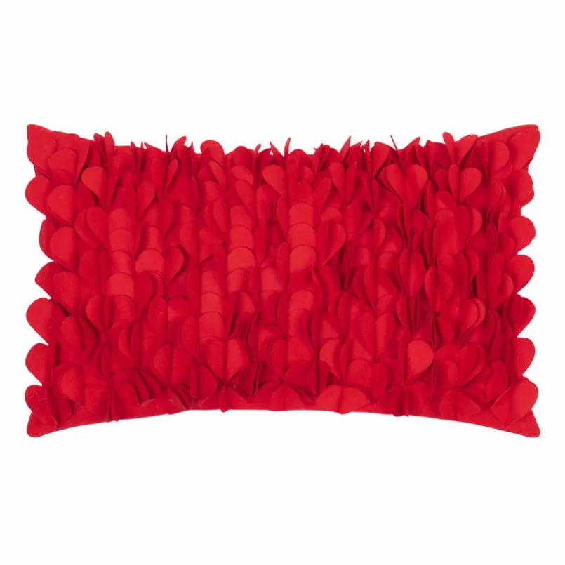 pad Dekokissen|Dekokissen & -Bezüge-Kissen Heartshape 30 x 50 cm Red