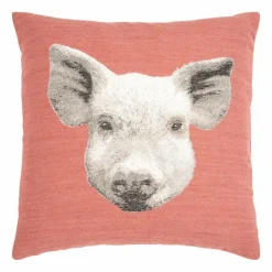 pad Dekokissen|Dekokissen & -Bezüge-Kissen Moo - Schwein 45 x 45 cm Rosa
