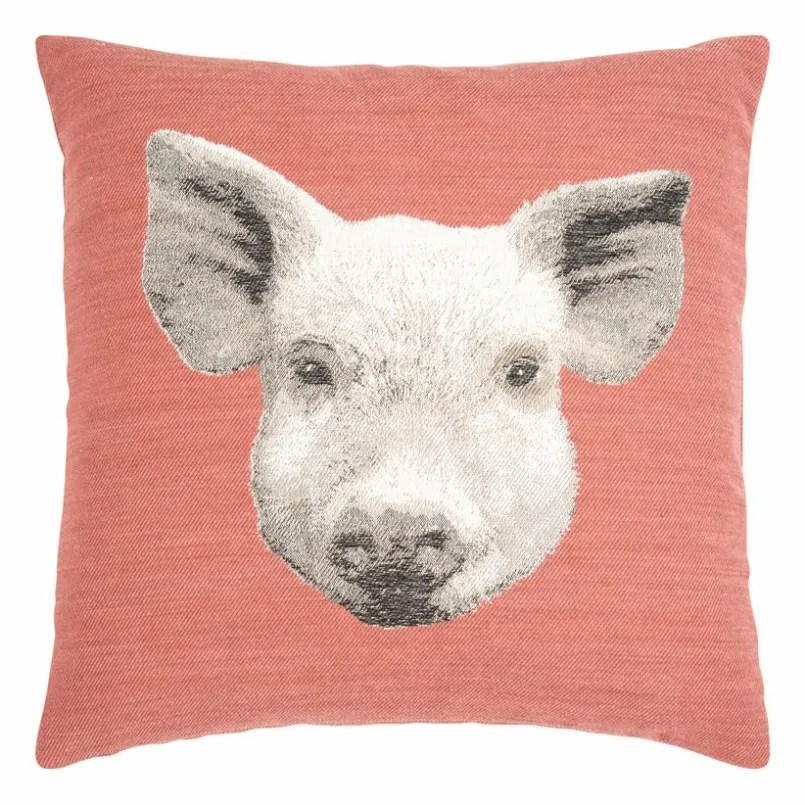 pad Dekokissen|Dekokissen & -Bezüge-Kissen Moo - Schwein 45 x 45 cm Rosa