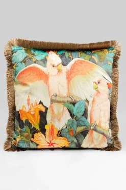 KARE DESIGN Dekokissen|Dekokissen & -Bezüge-Kissen Parrots 45 x 45 cm Orange