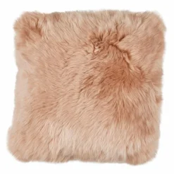 Dekokissen|Dekokissen & -Bezüge|WARM & COMFY Kissen Schaffell 40 x 40 cm Sand