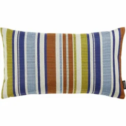 Rohleder Home Collection Dekokissen|Dekokissen & -Bezüge-Kissen Stripe 35 x 60 cm Terra