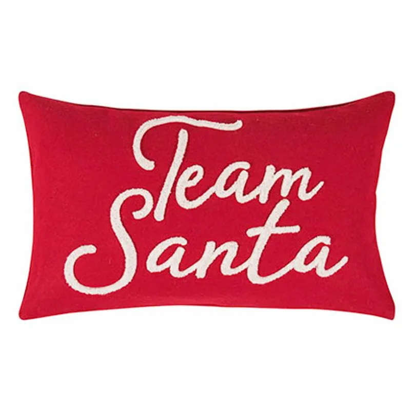 pad Dekokissen|Dekokissen & -Bezüge-Kissen Team Santa 30 x 50 cm Rot