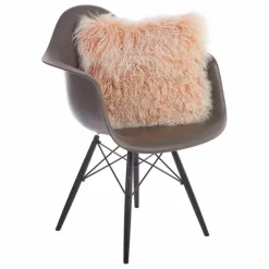 Dekokissen|Dekokissen & -Bezüge|WARM & COMFY Kissen Tibetschaffell 40 x 40 cm Champagner