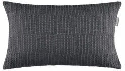 Dekokissen & -Bezüge|Sitzkissen & Dekokissen|Musterring Kissenbezug Just B! Waffle 30 x 50 cm Anthrazit