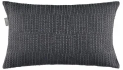 Dekokissen & -Bezüge|Sitzkissen & Dekokissen|Musterring Kissenbezug Just B! Waffle 30 x 50 cm Anthrazit