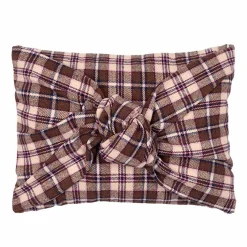 Dekokissen & -Bezüge|Sitzkissen & Dekokissen|pad Kissenbezug Tartan Bow 30 x 40 cm Brown