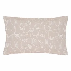 Dekokissen & -Bezüge|Sitzkissen & Dekokissen|pad Kissenbezug Wild Deer 35 x 60 cm Beige
