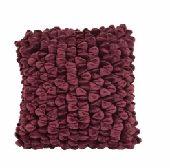 HAANS Lifestyle Dekokissen & -Bezüge|Sitzkissen & Dekokissen-Kissenbezug Pebble 45 x 45 cm Weinrot