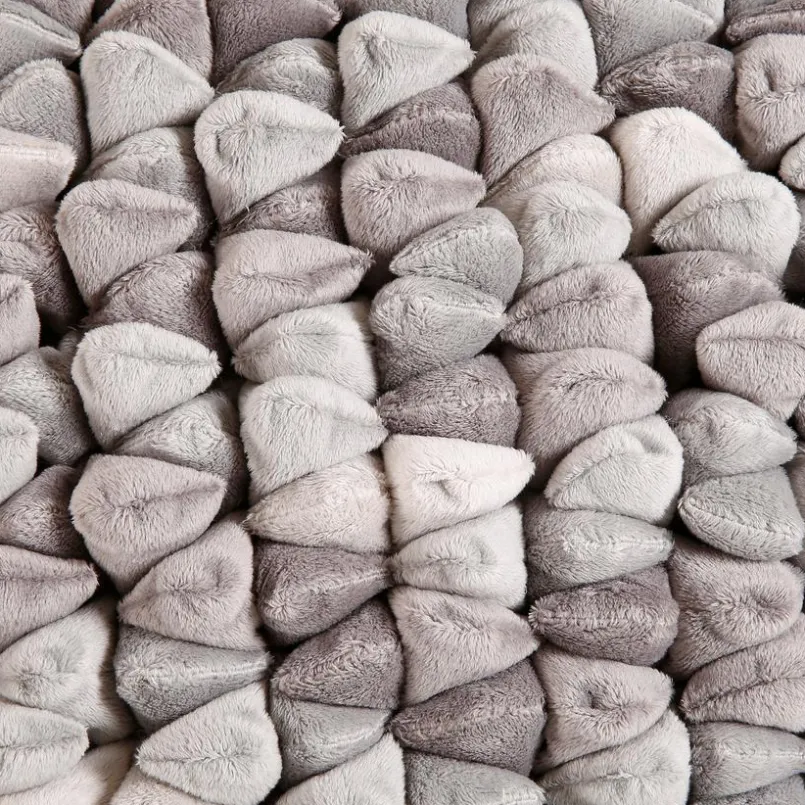 Dekokissen & -Bezüge|Sitzkissen & Dekokissen|HAANS Lifestyle Kissenbezug Pebble 45 x 45 cm Hellgrau
