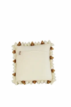 HAANS Lifestyle Dekokissen & -Bezüge|Sitzkissen & Dekokissen-Kissenbezug Pebble 45 x 45 cm Weiß / Gold