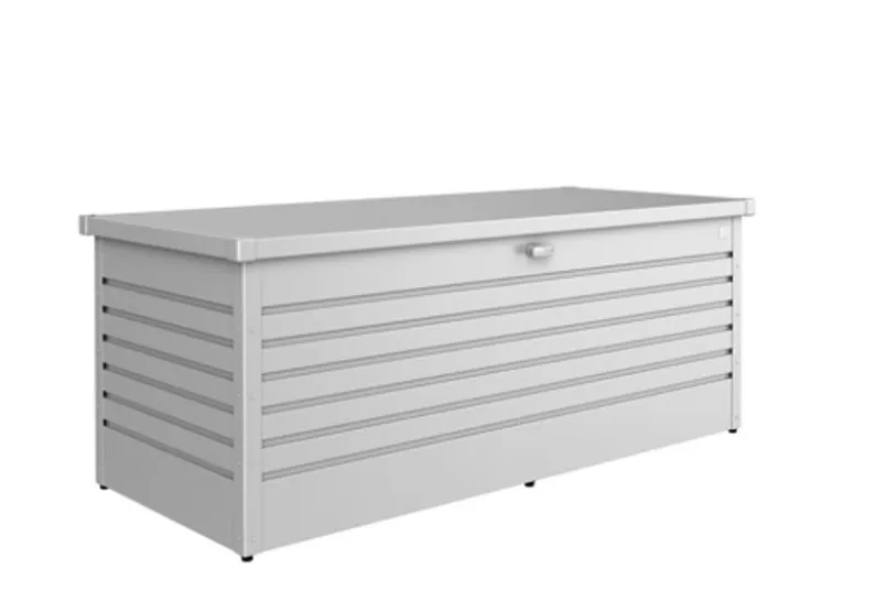 Kissen- & Auflagenboxen|Kissen- & Auflagenboxen|biohort Kissenbox 200 201 x 83 x 79 cm Silber