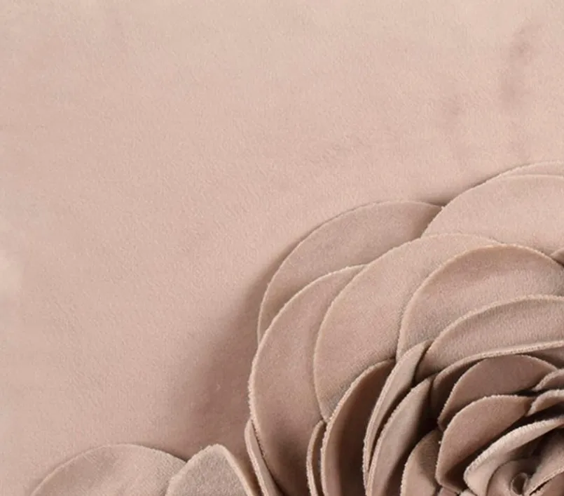 Dekokissen & -Bezüge|Sitzkissen & Dekokissen|pad Kissenhülle Floral 30 x 50 cm Taupe