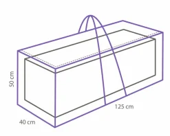 Winza Outdoor Covers Schutzhüllen-Kissen-Schutzhülle 40 x 50 x 125 cm Grau