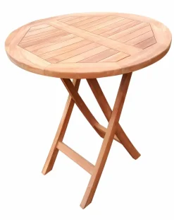 Balkontische|Gartentische| Klapptisch Avignon Ø 70 cm Teak