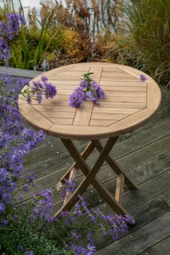 Balkontische|Gartentische| Klapptisch Avignon Ø 70 cm Teak