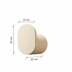 Garderobenständer & -Haken|Metallbude Kleiderhaken 3er-Set Palo Cashew