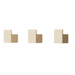 Garderobenständer & -Haken|Metallbude Kleiderhaken 3er-Set Palo Cashew