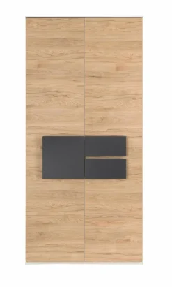 Röhr Kinderzimmer Schränke|Kinderzimmer Schränke-Kleiderschrank Clip 101 x 215 cm Eiche