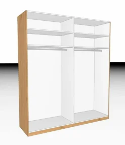 C.DISSELKAMP Kleiderschränke-Kleiderschrank Comfort-V 200 x 229 cm Taupe