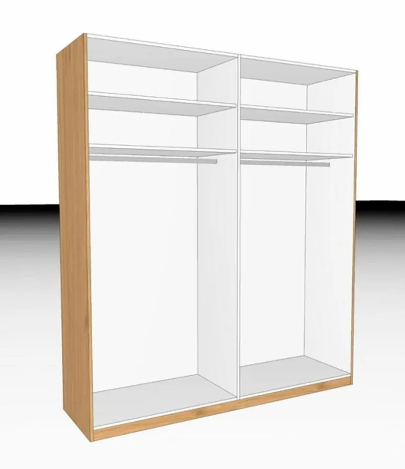 C.DISSELKAMP Kleiderschränke-Kleiderschrank Comfort-V 200 x 229 cm Taupe