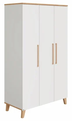Paidi Kinderzimmer Schränke|Kinderzimmer Schränke-Kleiderschrank Oscar 124 x 206 cm Weiß