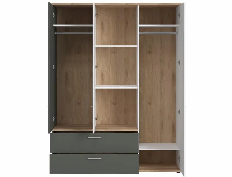 Wójcik Kinderzimmer Schränke|Kinderzimmer Schränke-Kleiderschrank Twenty 150 x 196 cm Graphit