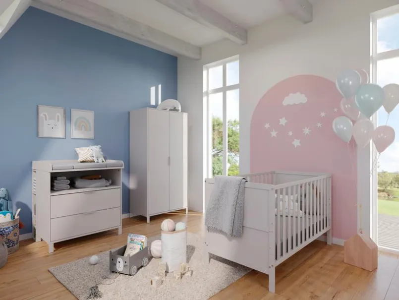 Babyzimmer Schränke & Regale|Babyzimmer Schränke & Regale|Germania Kleiderschrank Alkmaar 89 x 180 cm Kaschmir